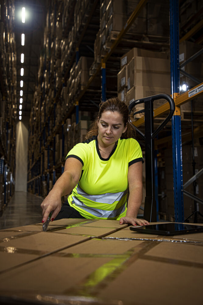 6012 T-skjorte Dame EN ISO 20471 Kl 2/1