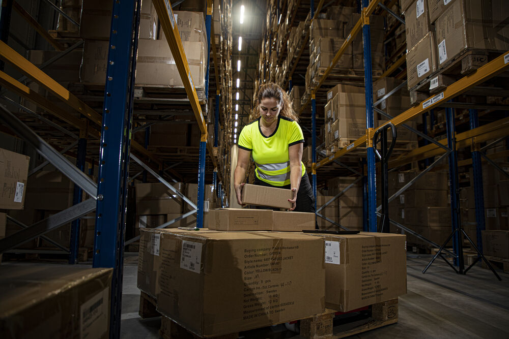 6012 T-skjorte Dame EN ISO 20471 Kl 2/1