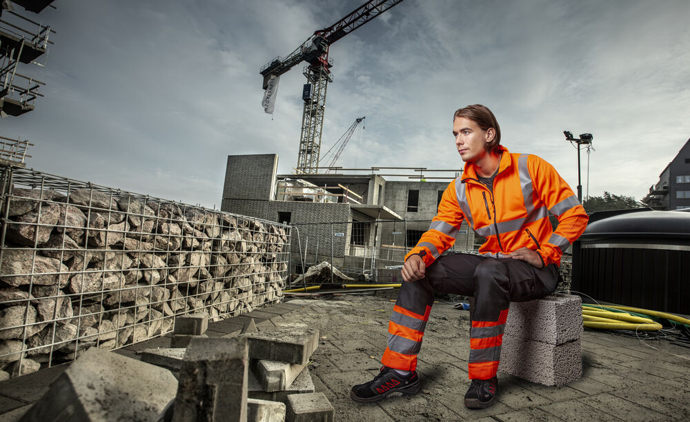 6530 Arbeidsbukse EN ISO 20471 Kl 1