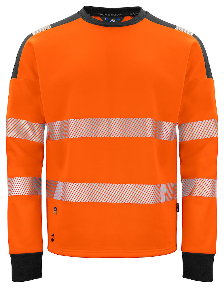 6108 Sweatshirt Hi Viz Orange/Black XS