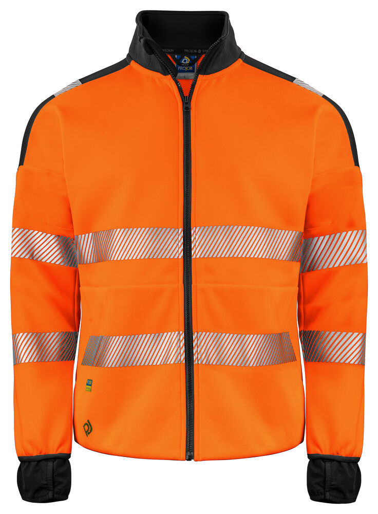 6109 Sweatshirt Hi Viz FZ Orange/Black XXL