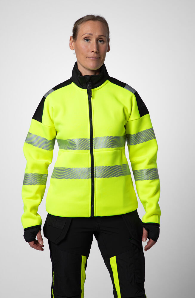 6111 Sweatshirt Dame EN ISO 20471 Kl 3/2