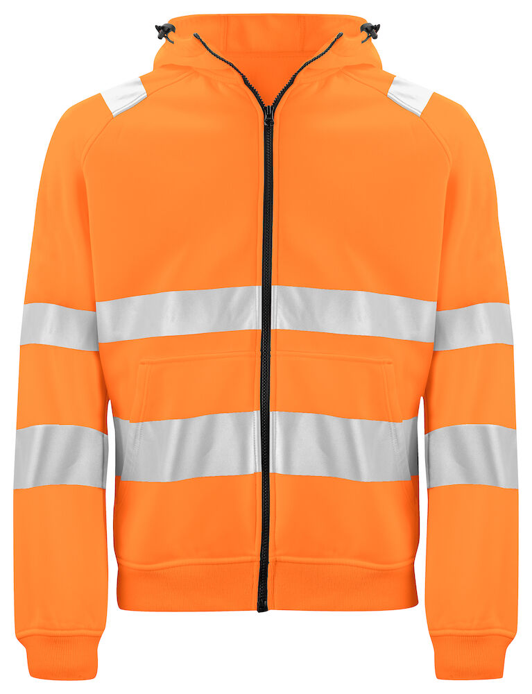 6132 Hoodie Hi Viz Orange/Black XS