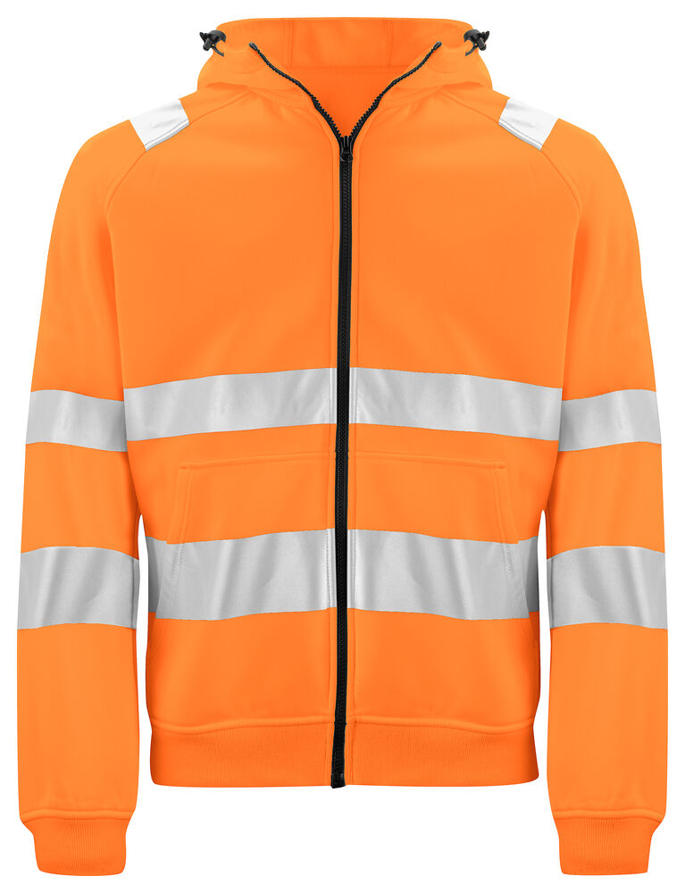 6132 Hoodie Hi Viz Orange/Black 4XL