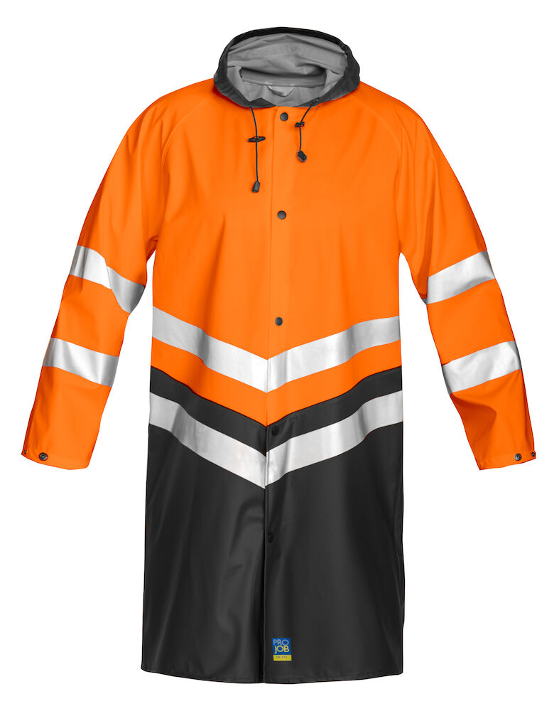 6403 Rain Jacket HV-3 Orange/Black XS