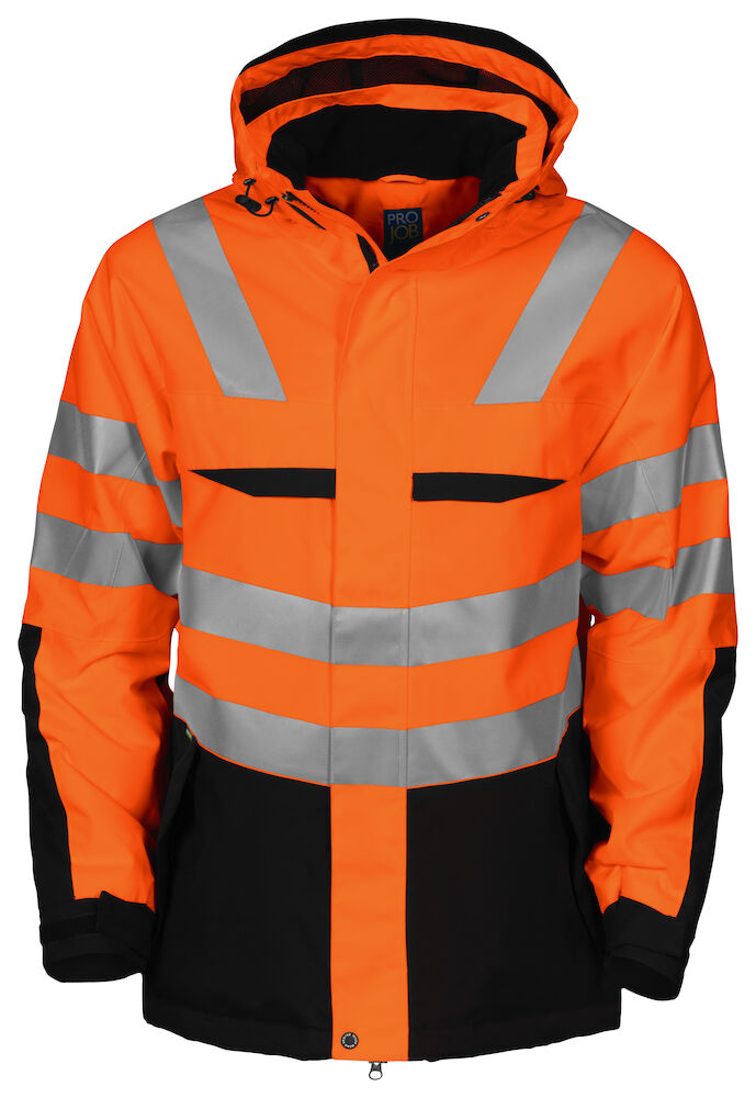 6418 Padded HV Jacket Orange/Black XS