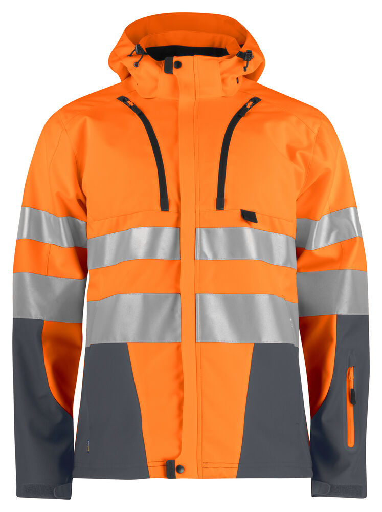 6419 3-Layer HV Jacket Visibility Orange 3XL