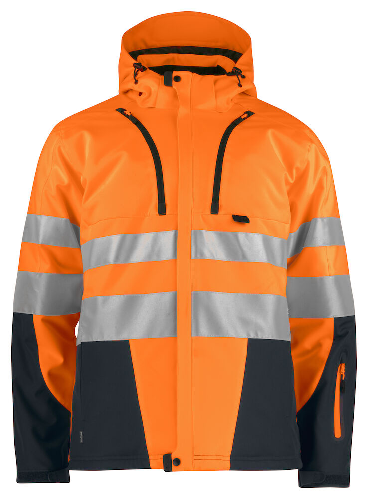 6420 3-layer HV Jacket Padded Orange/Black XS