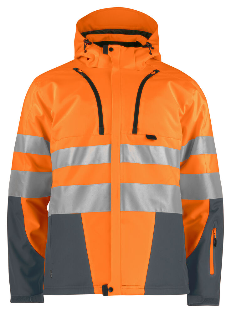 6420 3-layer HV Jacket Padded Visibility Orange L