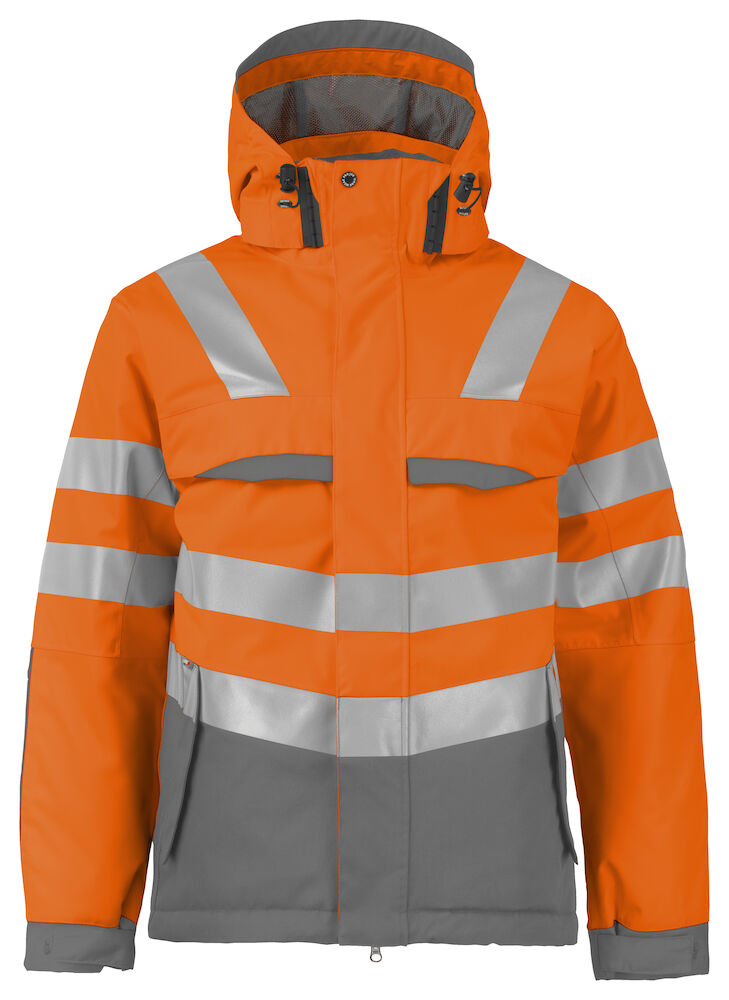 6422 Padded Jacket HV Orange XS
