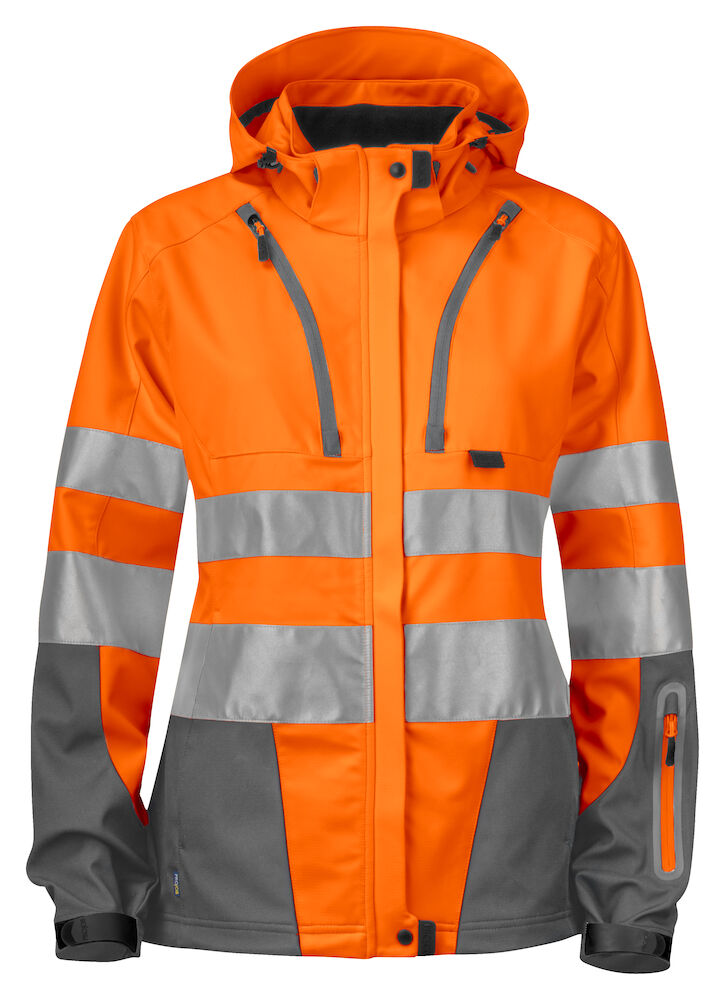 6423 3 Layer Jacket HV Orange XS