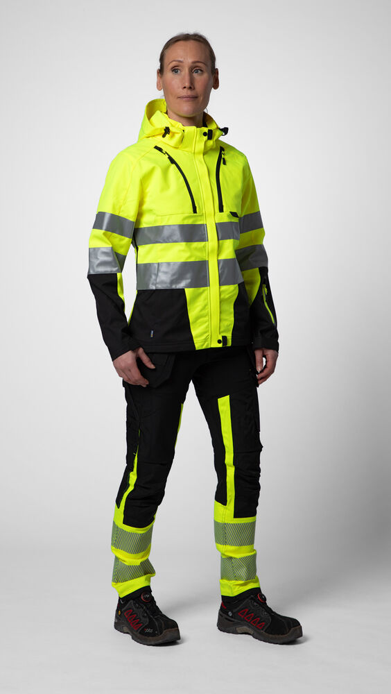6543 Håndverksbukse Stretch Dame EN ISO 20471 Klasse 1