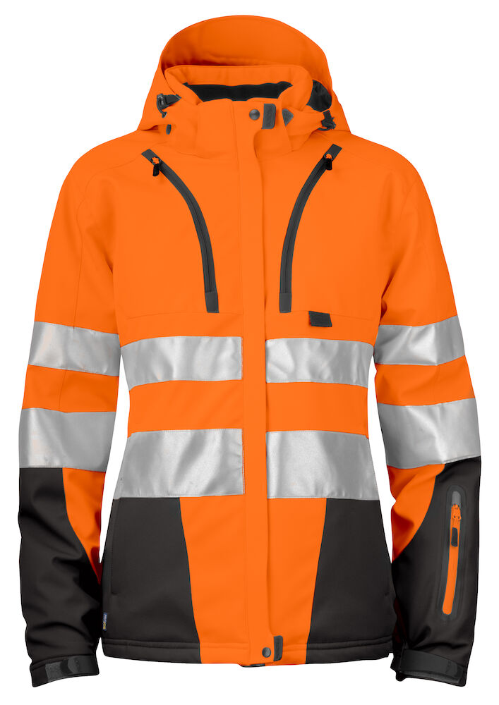 6424 3 Layer Jacket HV Orange/Black XS