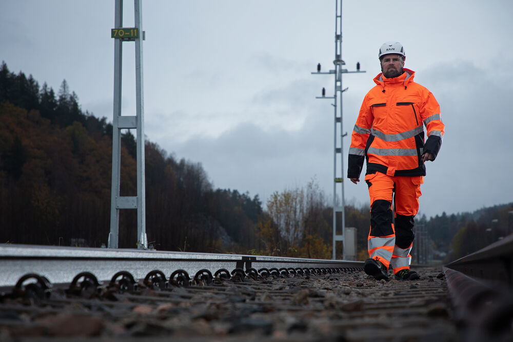 6570 Håndverksbukse Stretch EN ISO 20471 Kl 2