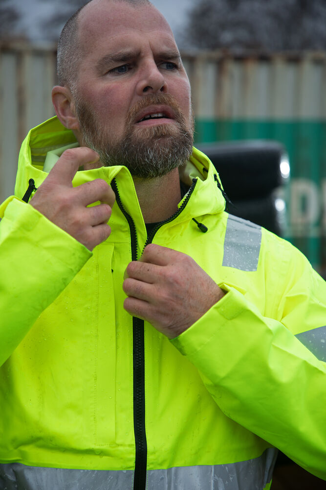 6450 Regnjakke EN ISO 20471 Kl 3/2