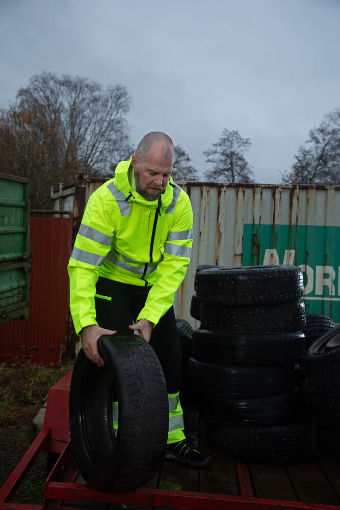 6450 Regnjakke EN ISO 20471 Kl 3/2