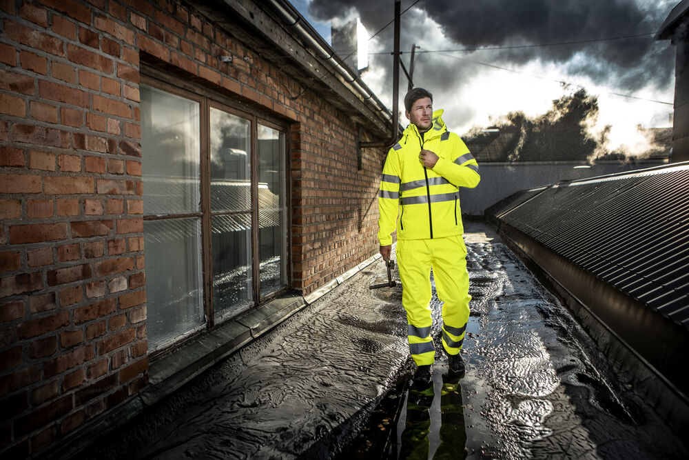 6450 Regnjakke EN ISO 20471 Kl 3/2