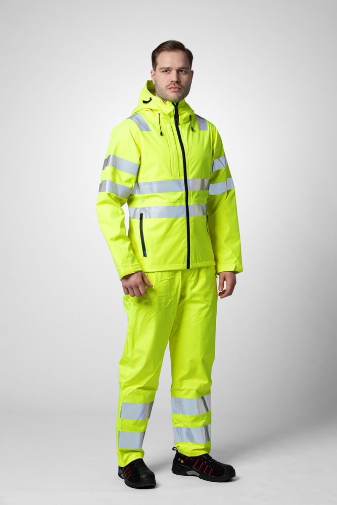 6450 Regnjakke EN ISO 20471 Kl 3/2