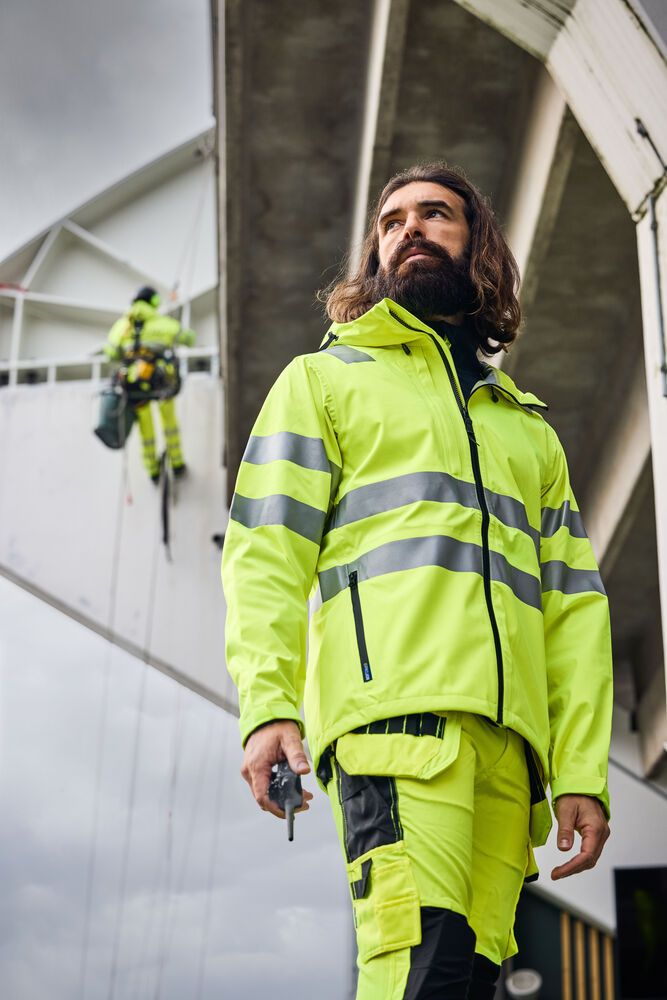 6573 Håndverksbukse Stretch EN ISO 20471 Kl 2