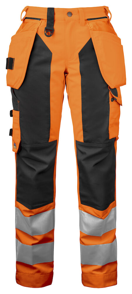 6519 Pants HV Ladies Orange/Black C34