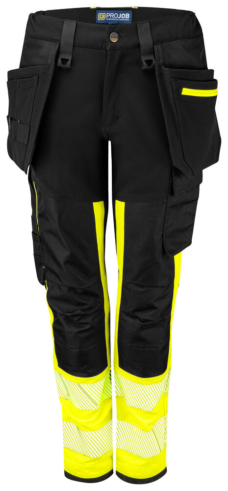 6543 Woman Waist Pant HV Yellow/Black C42