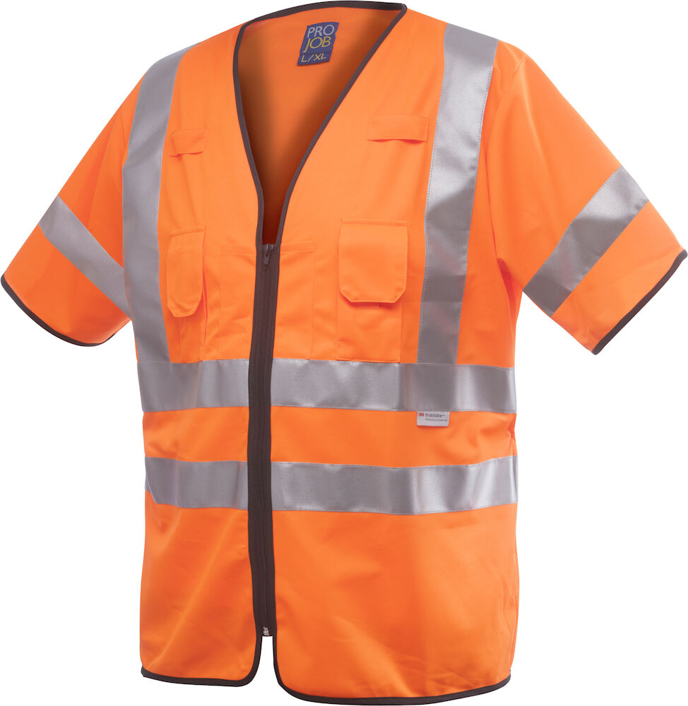 6707 Vest HV CL 3 Visibility Orange S/M