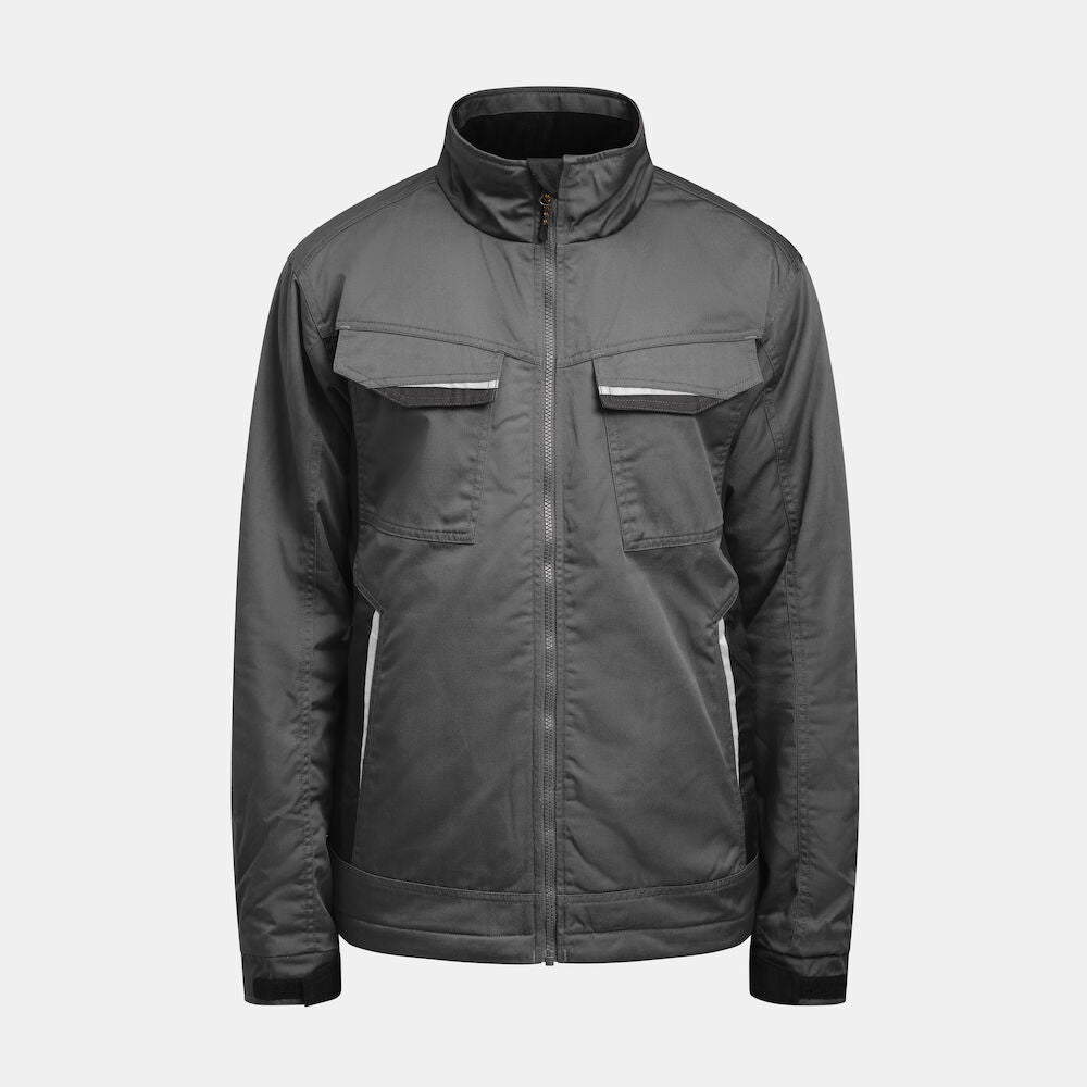 Poly Cotton Padded Jacket Dark Grey XS