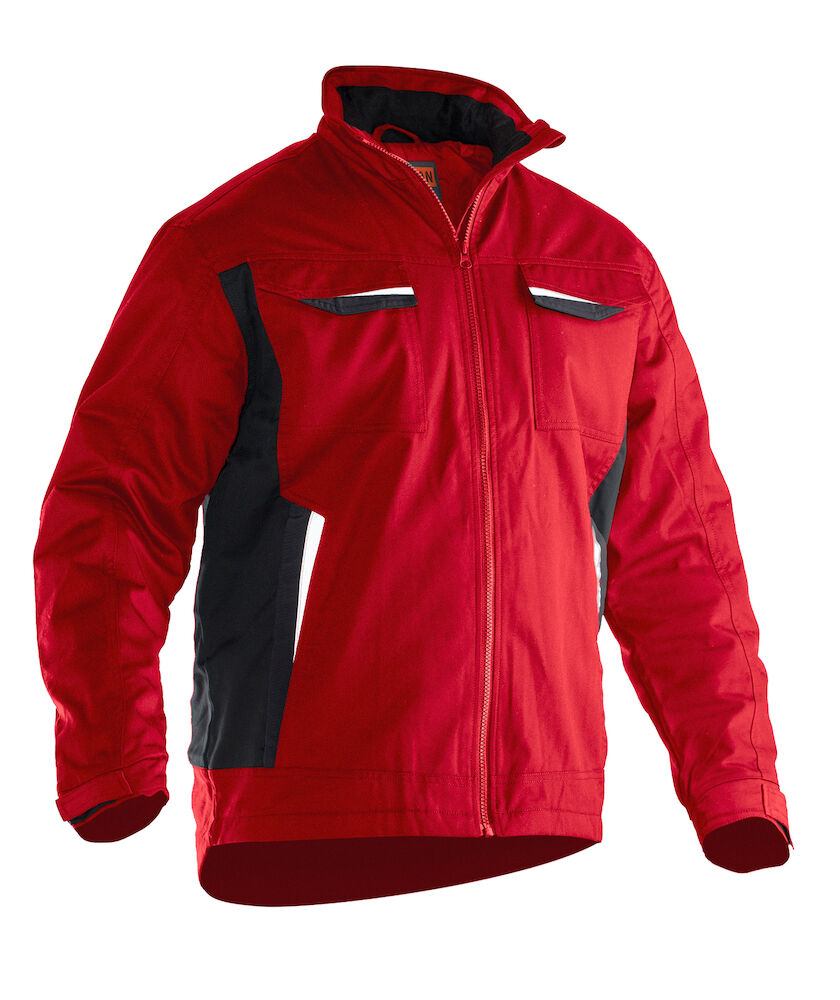 Poly Cotton Padded Jacket Red XS