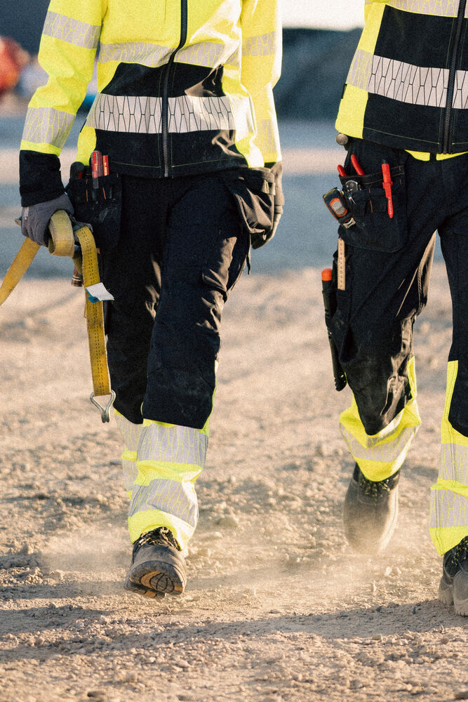 Craftsman trousers stretch Hi-Vis