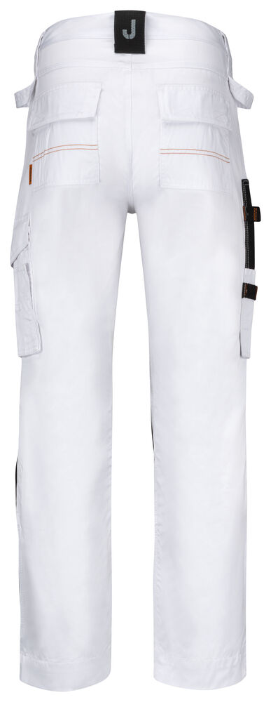 Poly Cotton Work Trousers white/black
