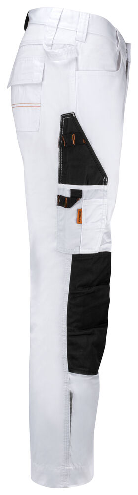 Poly Cotton Work Trousers white/black