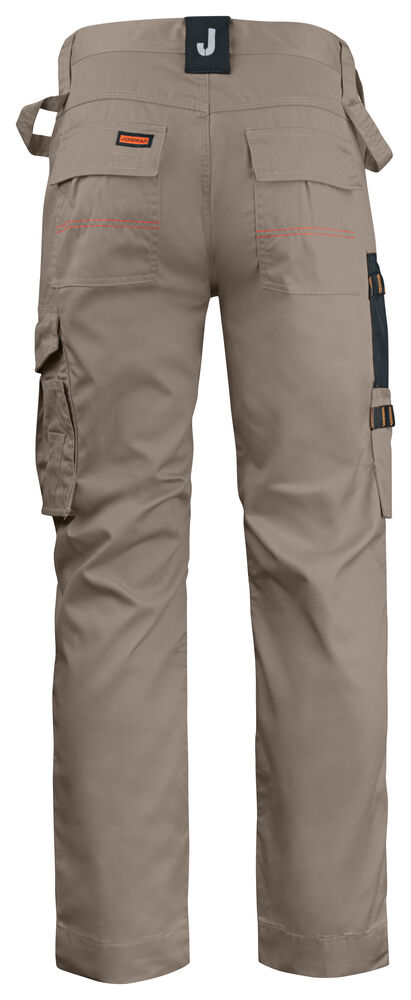 Poly Cotton Work Trousers Khaki/Black