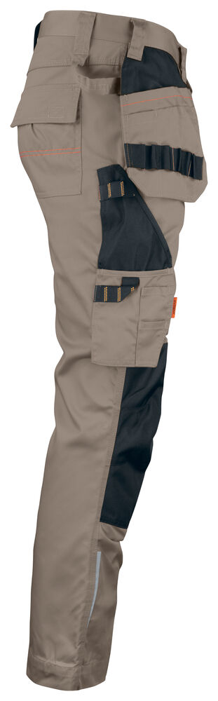 Poly Cotton HP Work Trousers Khaki/Black