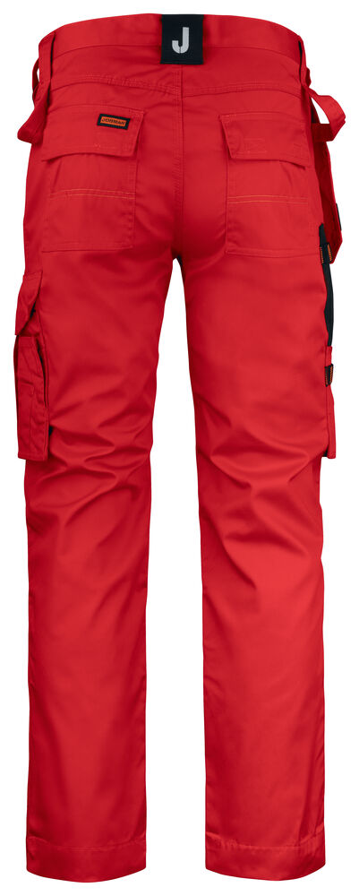 Poly Cotton HP Work Trousers Red/Black