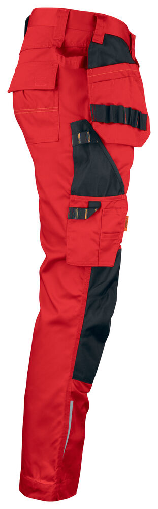 Poly Cotton HP Work Trousers Red/Black
