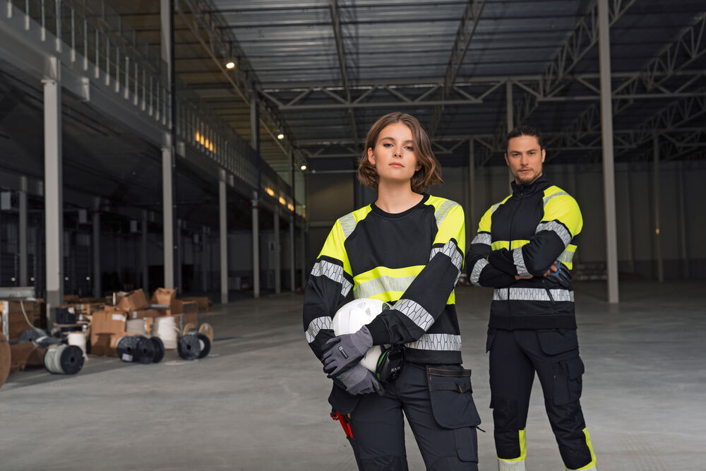 Craftsman trousers stretch Hi-Vis