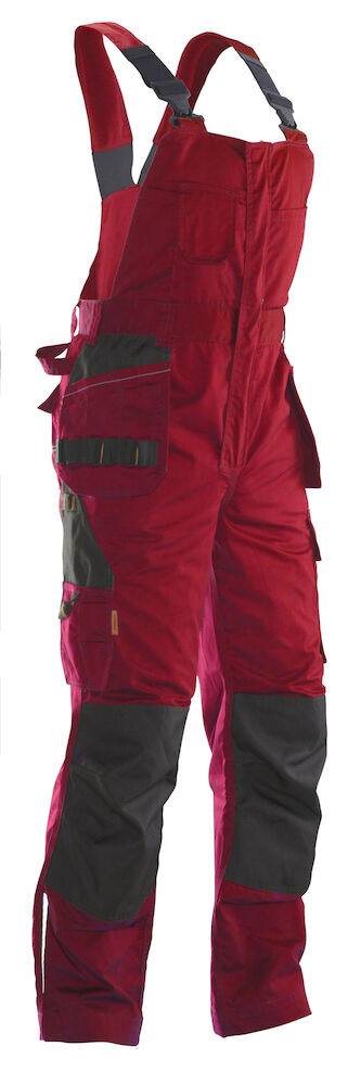 Bib n Brace Trouser Red/Black C42
