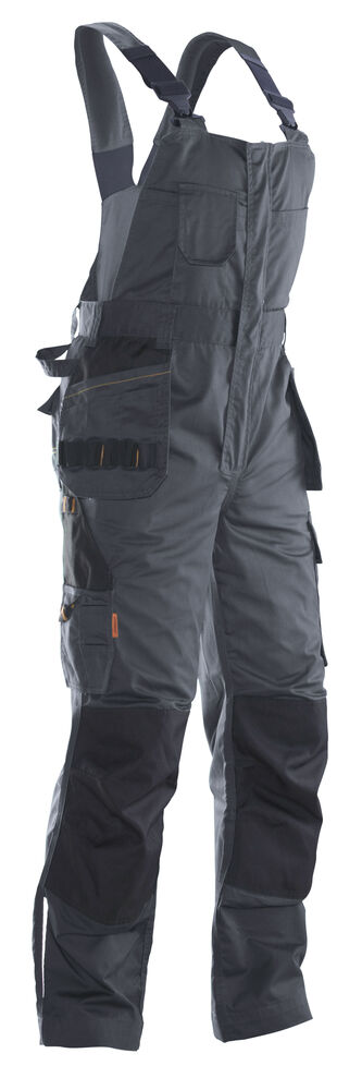 Bib n Brace Trouser Dark Grey/Bl C58