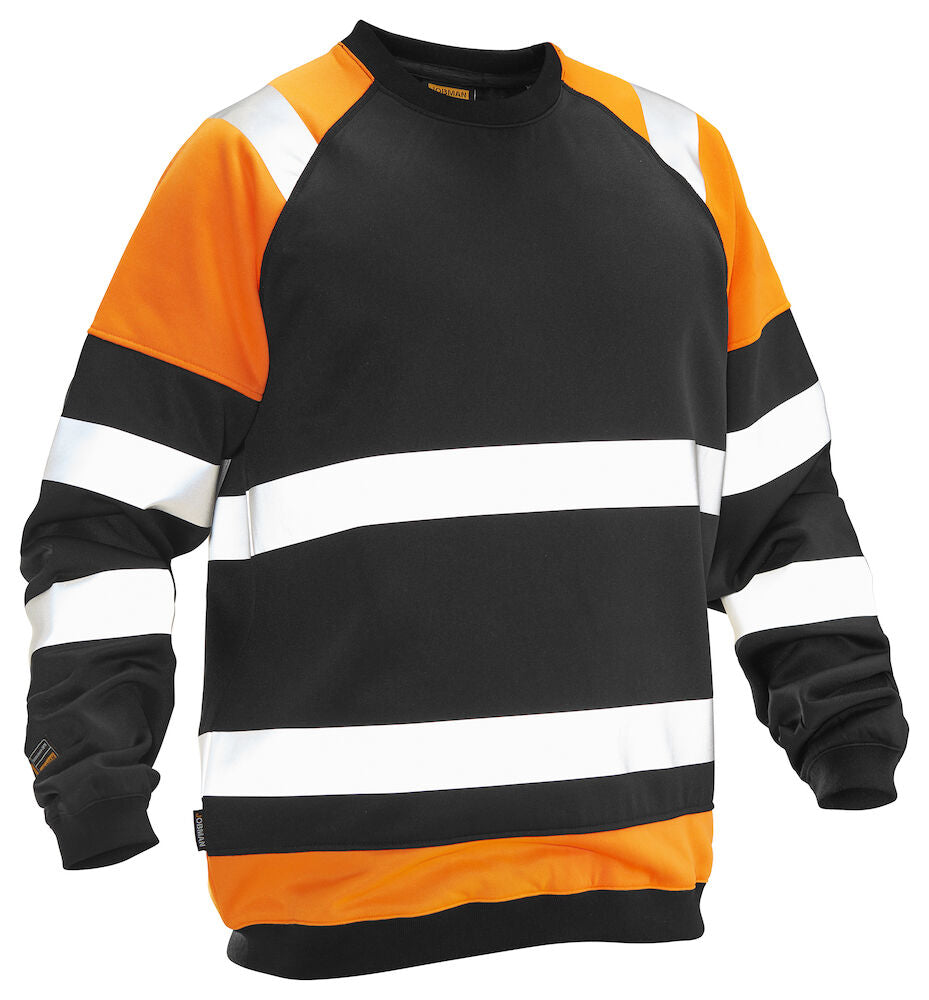 Sweatshirt Hi-Vis Black/HV Ora XS
