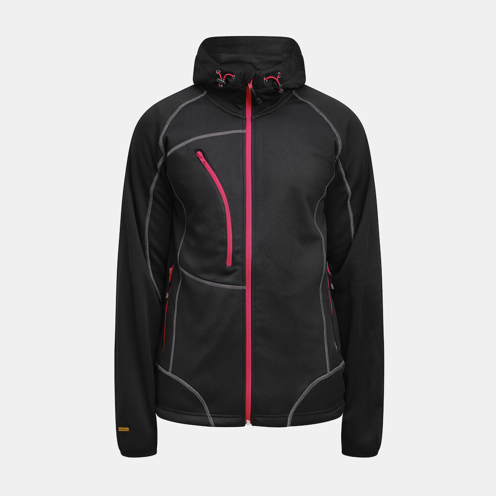 Hoodie Funktion Black/Red XS