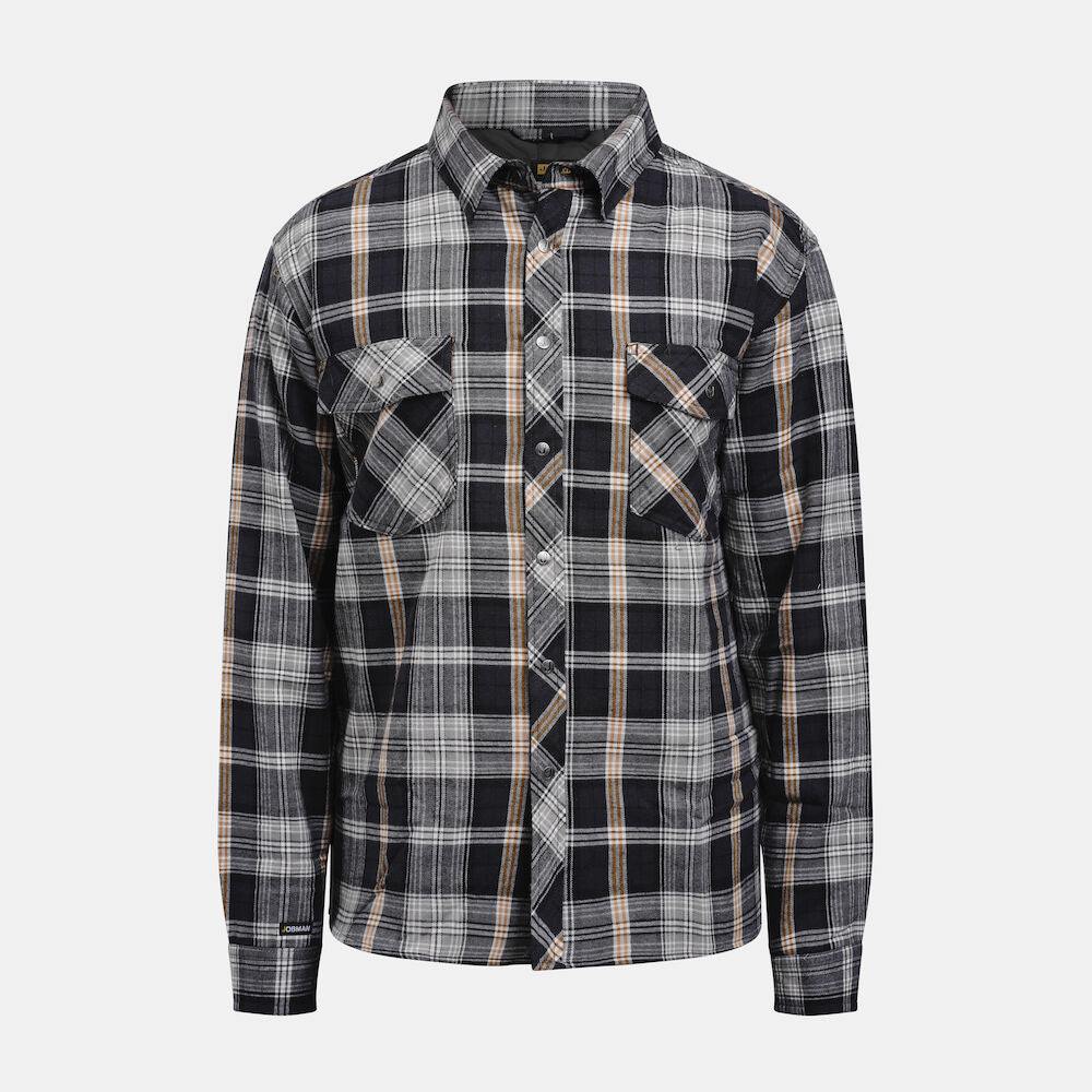 Worker Shirt w/padding Dark Grey/Orange S