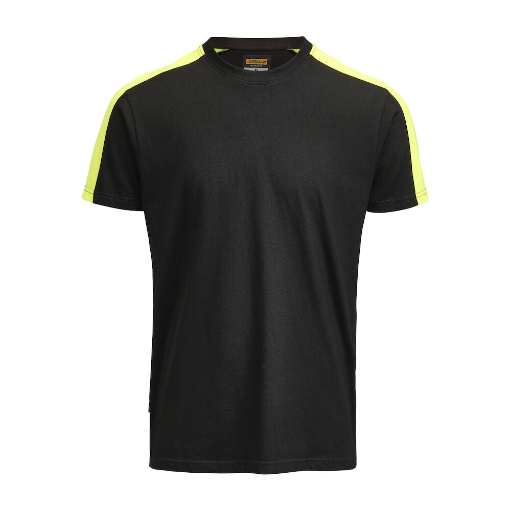 T-Shirt Black/HV Yel XS