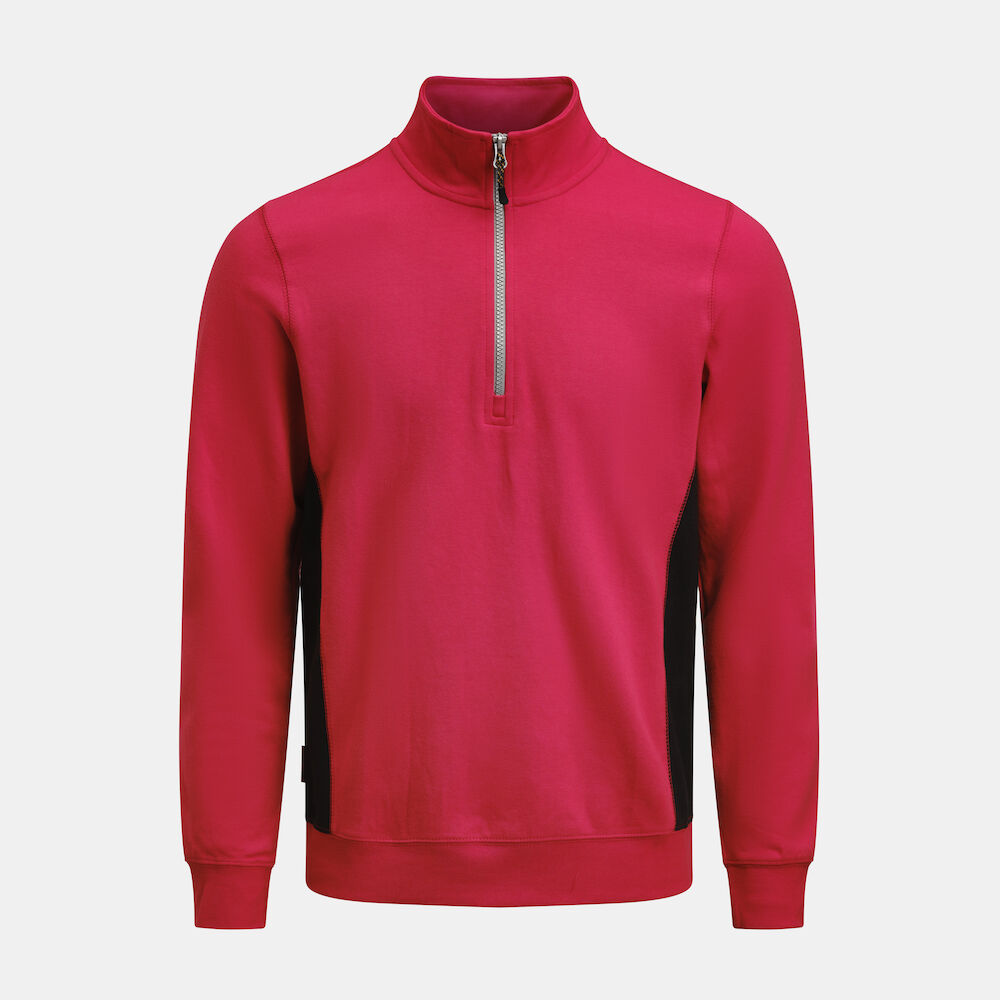 Sweatshirt 1/2 Zip Red/Black XS