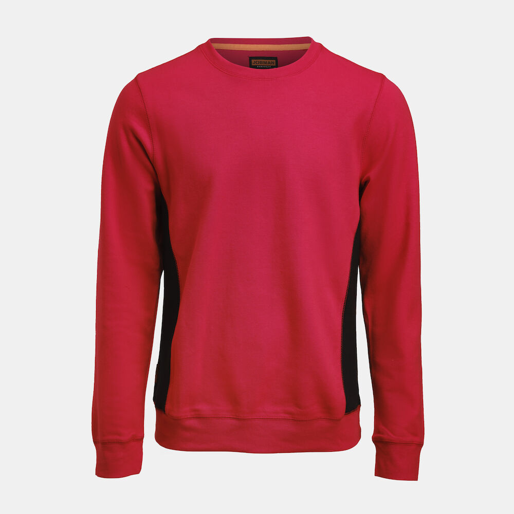 Sweatshirt Roundneck Red/Black XS