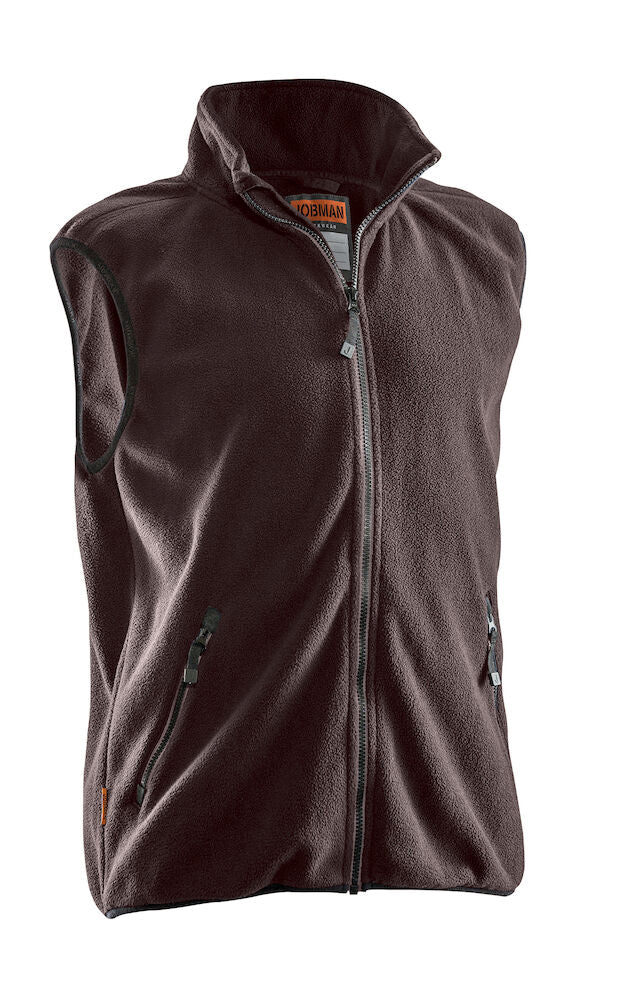 Polar Fleece Vest Brown XS