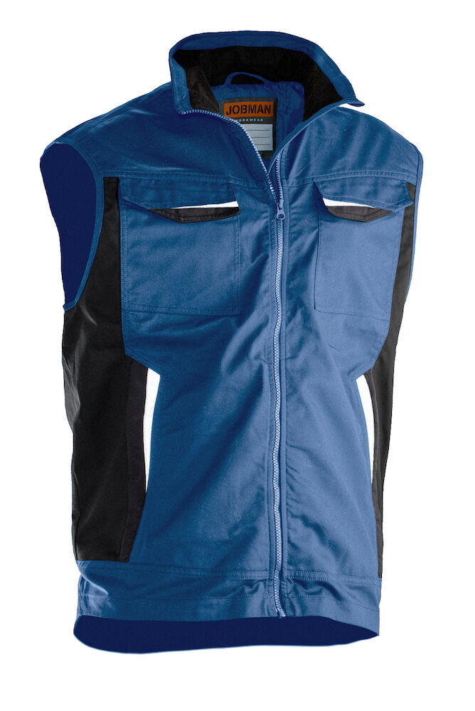 Poly Cotton Vest Sky Blue XS