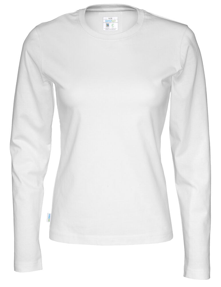 T-Shirt LS Lady (GOTS) White XS