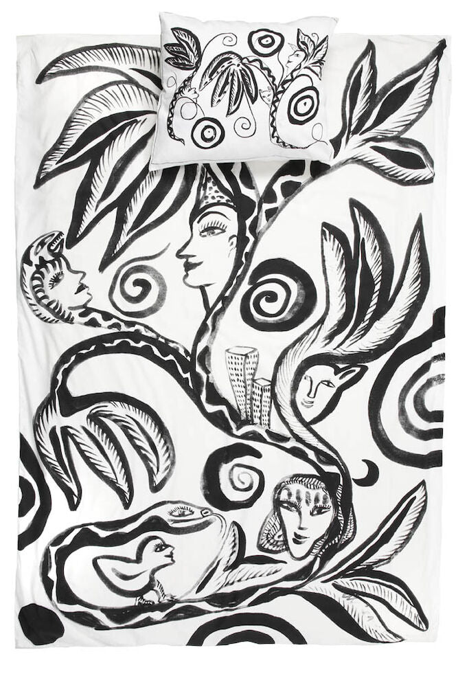 Paradise Bedset Multi White 50x60cm