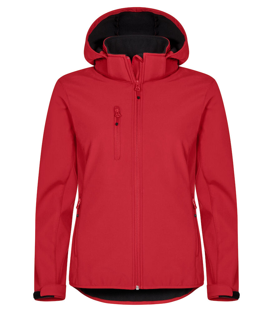 Classic Softshell Hoody Lady Red XS