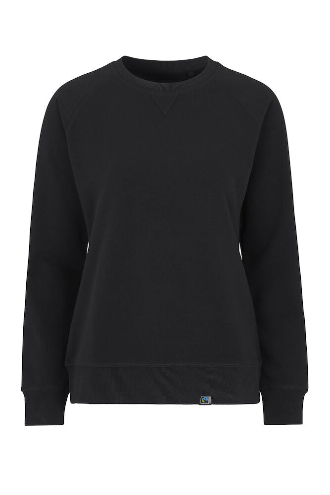F. Terry Crew Neck Lady Black XS
